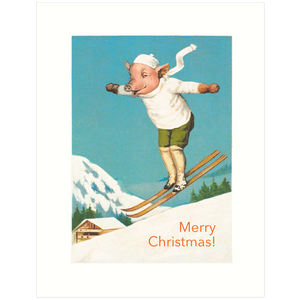Skiing Pig - Christmas