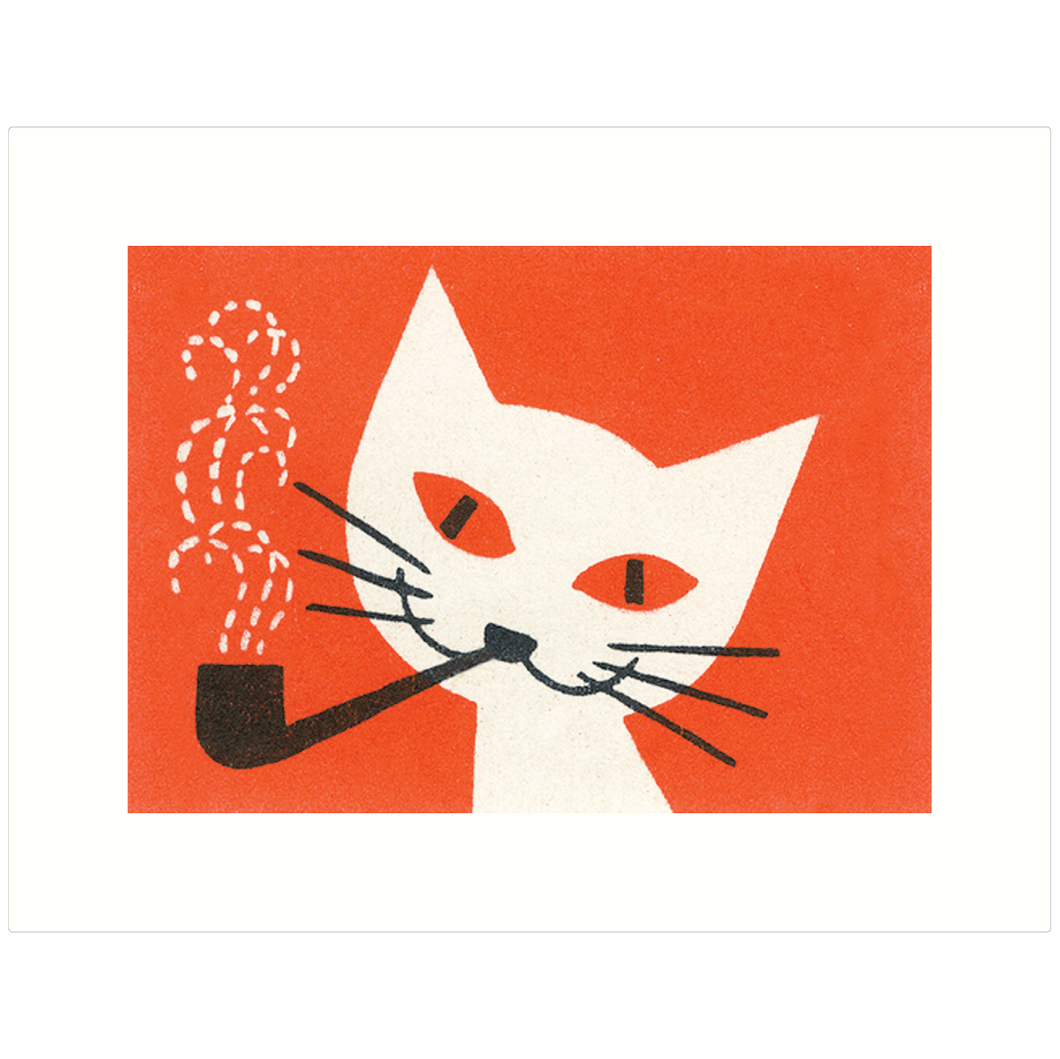 Cat w/Pipe